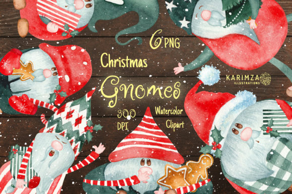 Download Christmas Gnome Clipart, Watercolor Png - Watercolor png Collection