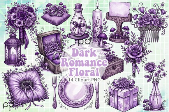 Download Dark Romance Floral Graphics - Floral Collection