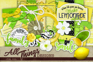 Download Lemon Digital Scrapbook Kit - Digital scrapbook kit Collection