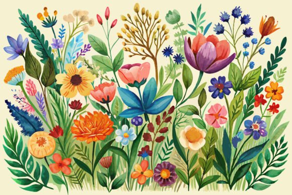 Download Boho Watercolor Wildflowers - Boho Collection