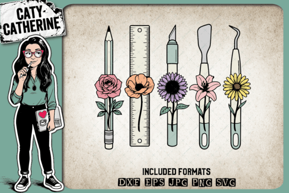 Download Floral Craft Tools Pretty Flowers - Floral Collection