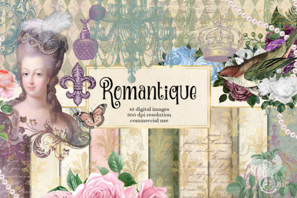 Download Romantique Digital Scrapbook Kit - Digital scrapbook kit Collection