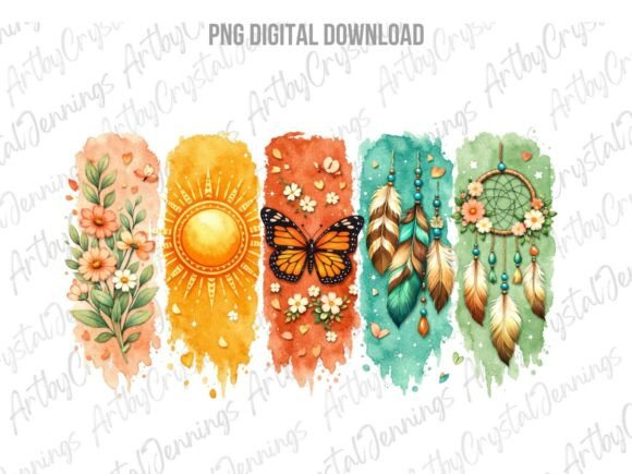 Download Boho Butterfly Paint Brushstroke PNG - Premium Resources