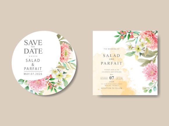 Download Beautiful Floral Wedding Invitations - Floral Collection