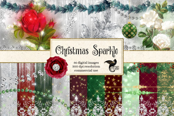 Download Christmas Sparkle Digital Scrapbook Kit - Digital scrapbook kit Collection